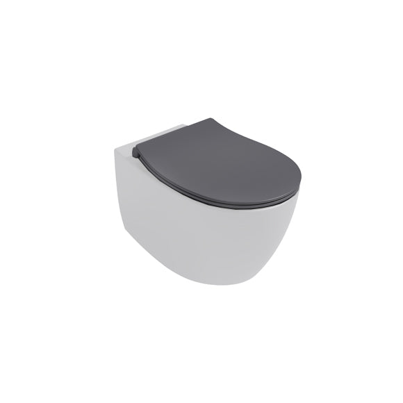 Isvea SENTIMENTI Капак Soft-Close Slim забавено падане Anthracite Антрацит мат 40D40522I-S