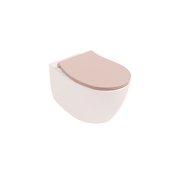 Isvea SENTIMENTI Капак Soft-Close Slim забавено падане Salmon Розов мат 40D40541I-S