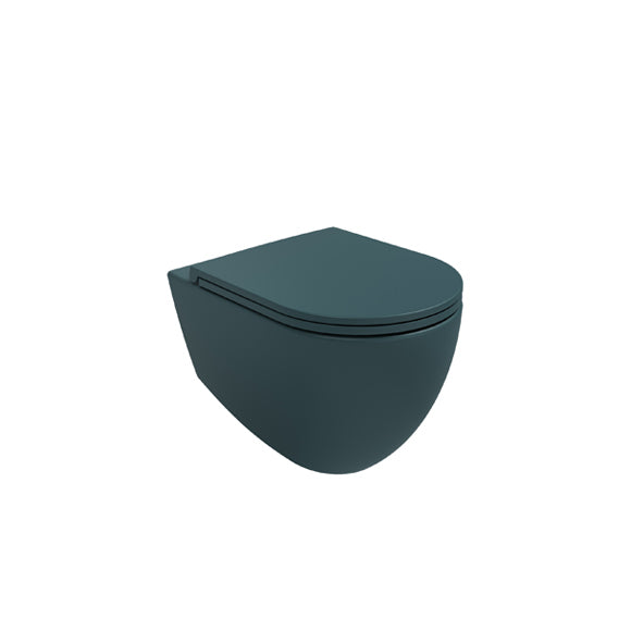 Isvea INFINITY Капак Soft-Close Slim забавено падане Petrol Green петролно зелено мат 40KF0545I-S-2P